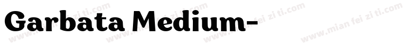 Garbata Medium字体转换